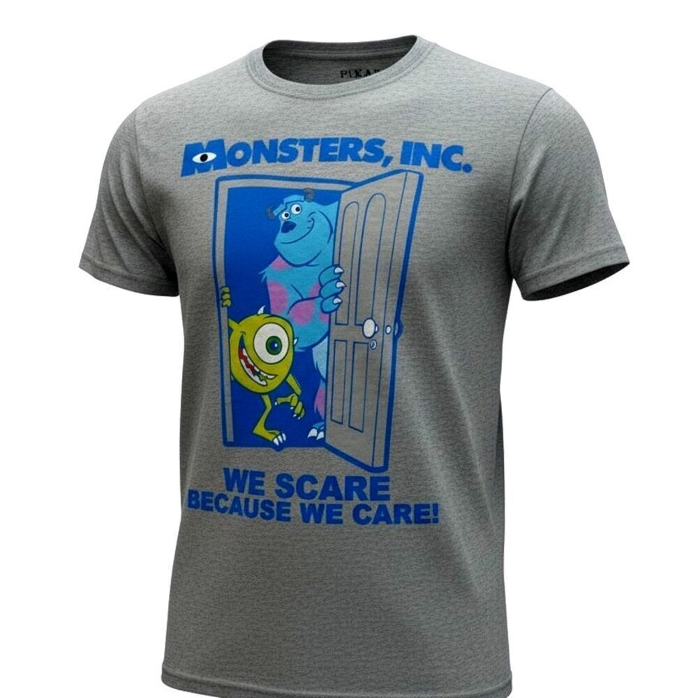 PIXAR Monsters Inc. Boys Blue & Yellow Sulley T-Shirt - Size: Small